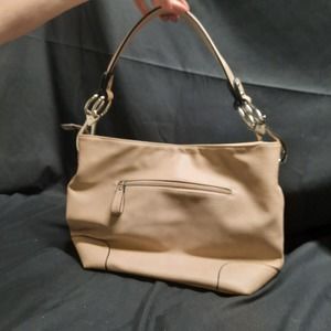 Alyssa Tan Hobo Shoulder Bag with Big Snap Hook Hardware